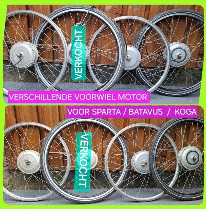 VOORWIEL MOTOR VOOR GAZALLE/ SPARTA/ GIANT/ KOGA//BATAVOUS