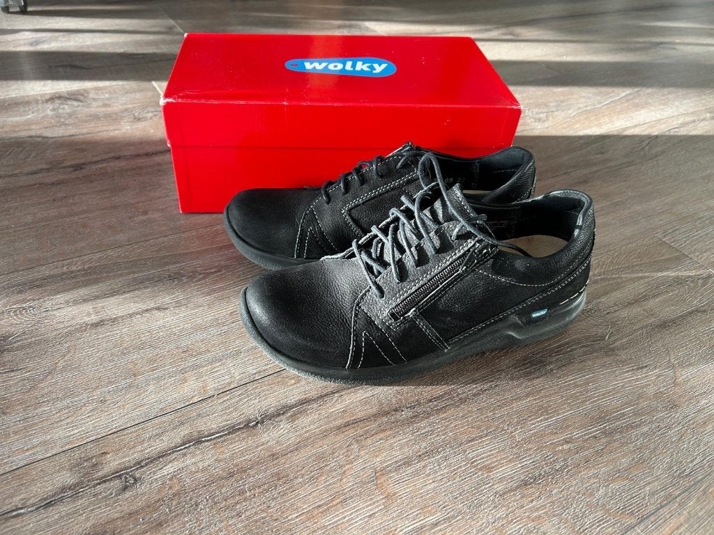 Wolky - Zwarte Nubuck schoenen, Zwart, Nubuck, Overige typen, Ophalen of Verzenden