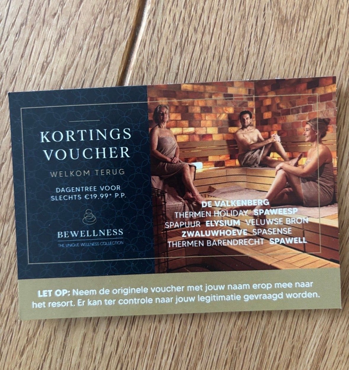 BEWELLNESS sauna kortingscode, Tickets en Kaartjes, Eén persoon, Kortingsbon, Spa of Sauna