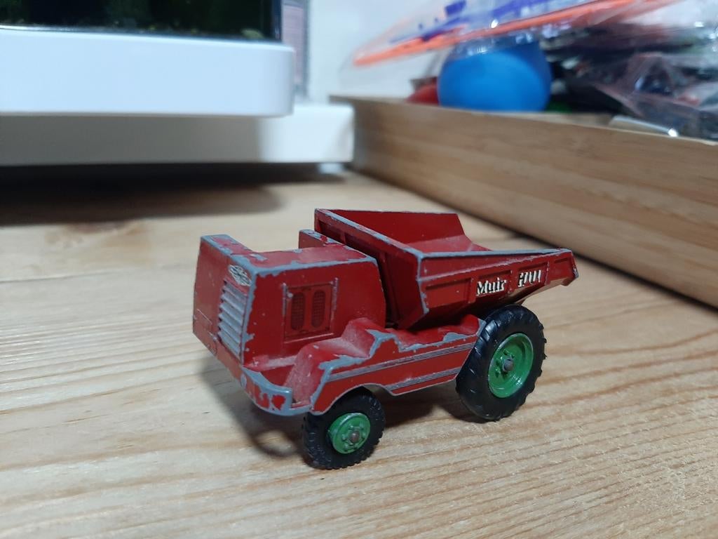 Vintage Lesney Matchbox King Size K2-1 Muir Hill Dumper 1960, Ophalen of Verzenden, Gebruikt