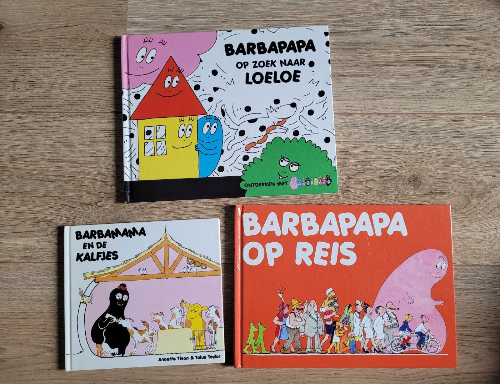 3 Barbapapa kinderboeken, Gelezen, Fictie algemeen, Jongen of Meisje, Annette Tison & Talus Taylor