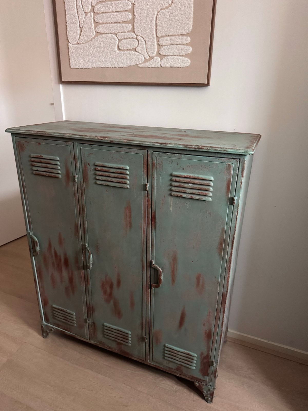Rootsmann desigm lockerkast Bulky - Groen vintage design, Huis en Inrichting, Ophalen of Verzenden, Zo goed als nieuw, Industrieel