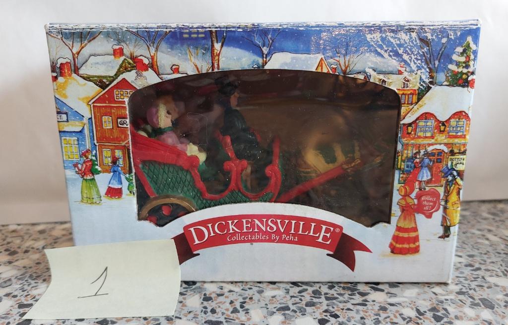 Dickensville paard met open wagen, Diversen, Kerst, Ophalen of Verzenden, Zo goed als nieuw