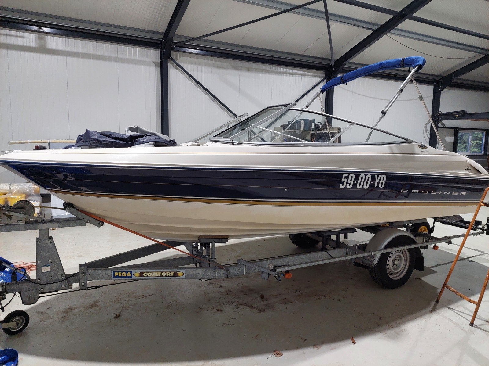 bayliner 1850 ls 40th anniversary met pega trailer, Hobby en Vrije tijd, Overige Hobby en Vrije tijd, Ophalen, Gebruikt