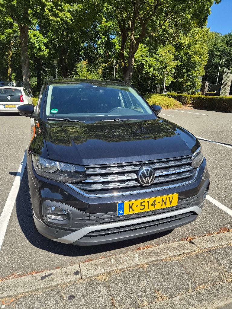 Volkswagen T-Cross 1.0 TSI 95pk 2021 Zwart, Auto's, Voorwielaandrijving, T-Cross, 95 pk, Zwart