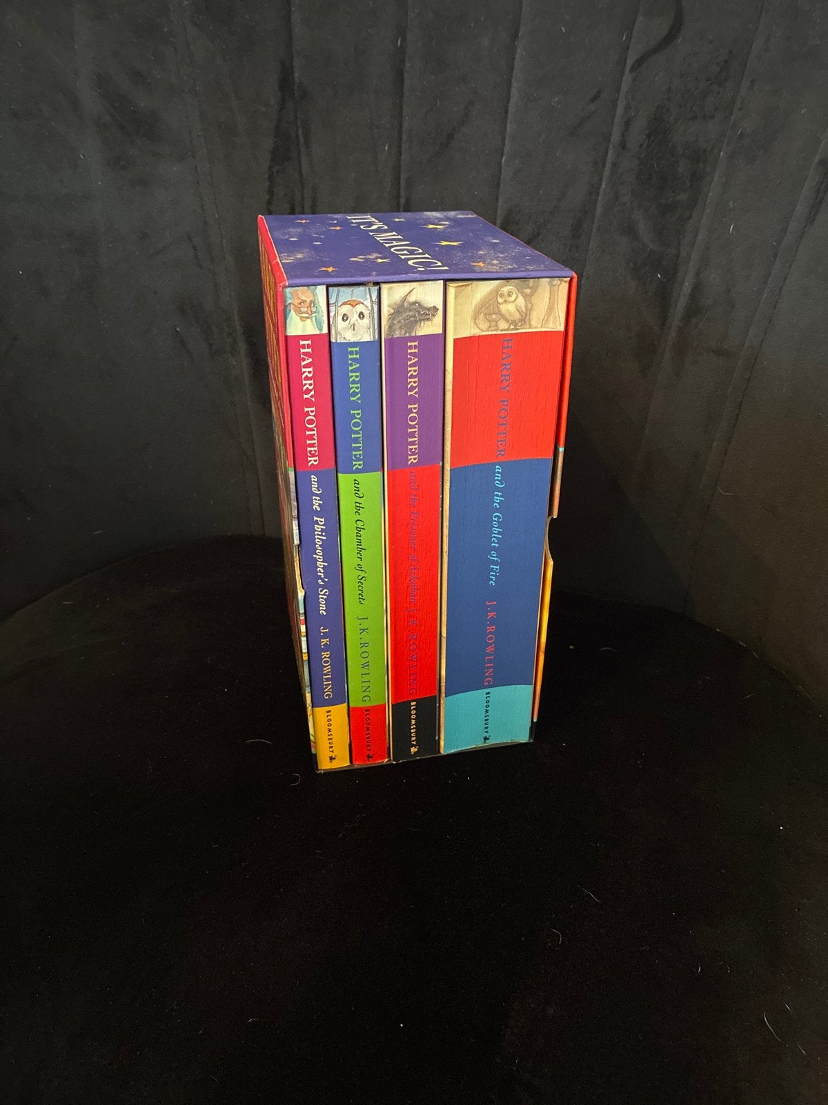 Harry Potter Boxed Set - Deel 1 t/m 4, Ophalen of Verzenden, Zo goed als nieuw, Fictie algemeen