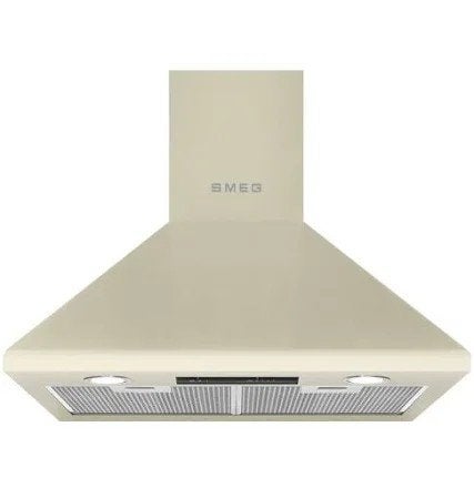 Crème kleurige retro Smeg afzuigkap nieuw, Ophalen, Nieuw, Wandschouwkap