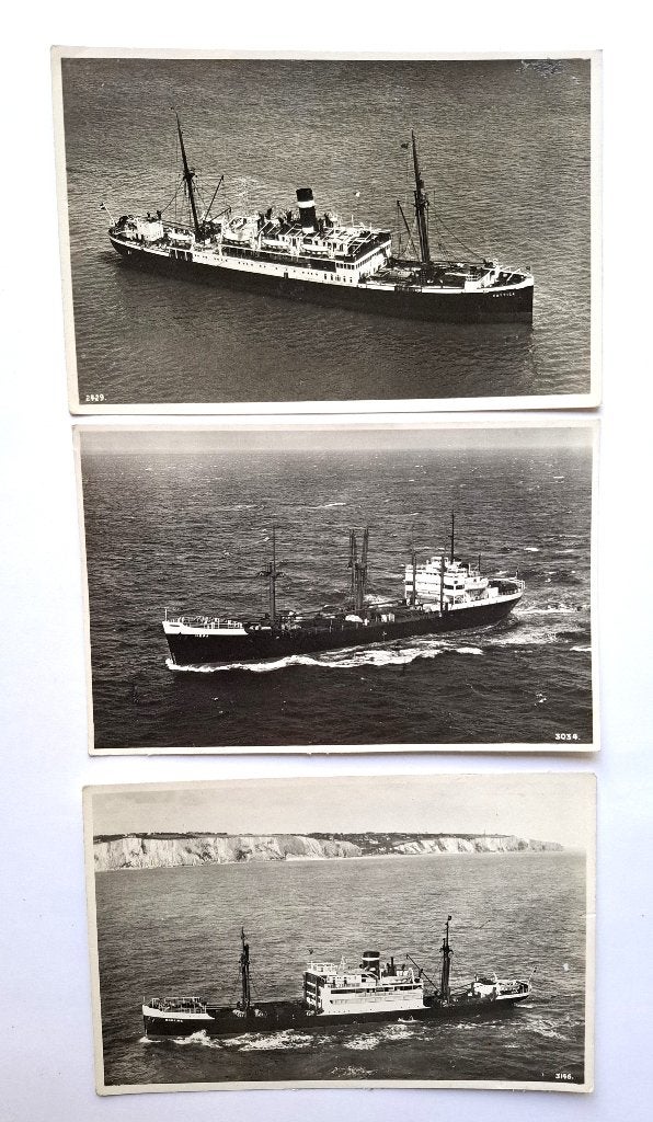 kaarten 3 schepen Cottica, Bonaire, Hera van de KNSM, Verzenden, Zo goed als nieuw, Motorboot, Kaart, Foto of Prent