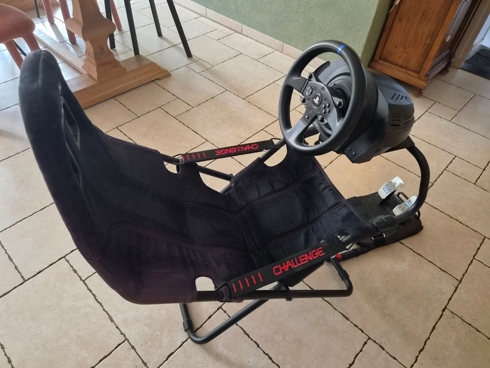 Playseat Challenge met Thrustmaster T150 stuur en pedalen, Ophalen, Overige merken, Gebruikt