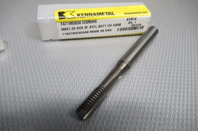 Kennametal M8x1.25 carbide T471M080X125R6HX, Doe-het-zelf en Verbouw, Ophalen of Verzenden, Nieuw, Onderdeel