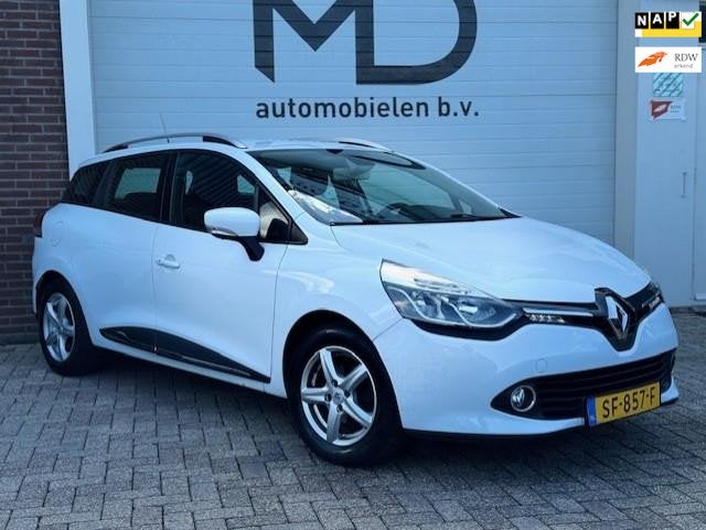 Renault Clio Estate 0.9 TCe Dynamique -LED-Navi-CLima-Cruise, Auto's, Voorwielaandrijving, Zwart, Wit, Handgeschakeld