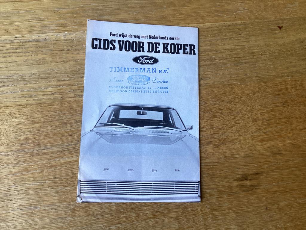 Ford Gids voor de Koper - Oldtimer Brochure, Ophalen of Verzenden, Gelezen, Ford