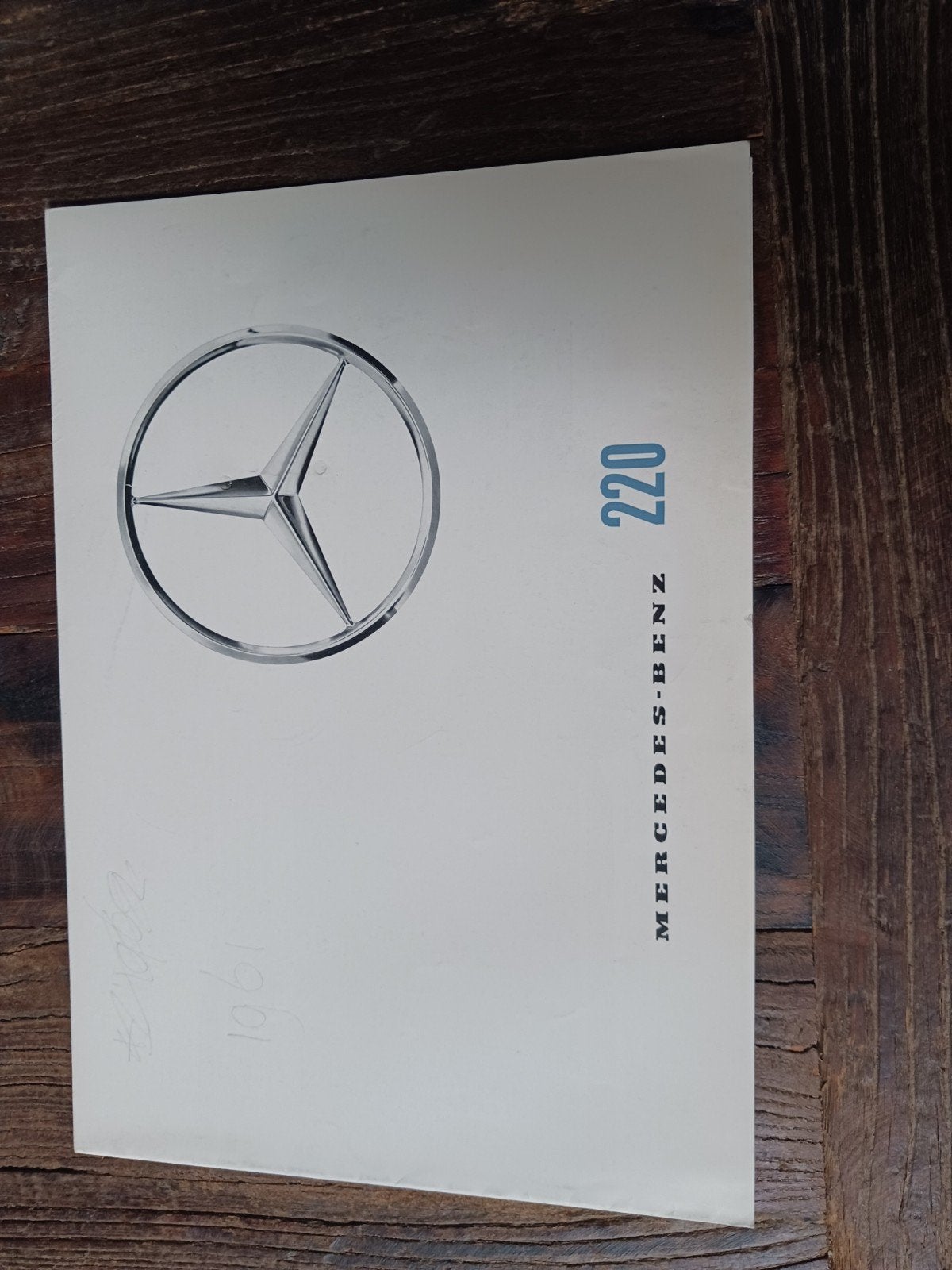 Mercedes-Benz 220 folder 1961, Ophalen of Verzenden, Gelezen, Mercedes