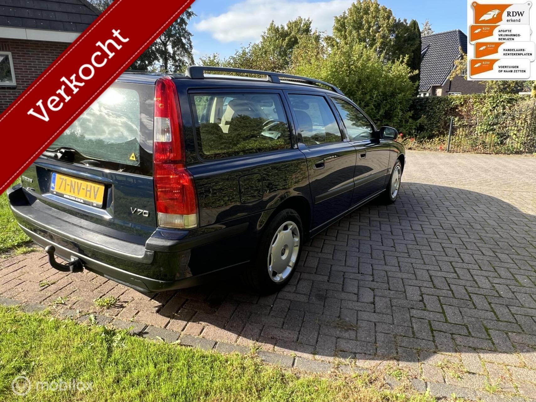 Volvo V70 2.4/170pk Comfort Line 2001 7 persoons uitvoering!, Voorwielaandrijving, 170 pk, Stoelverwarming, 5 stoelen