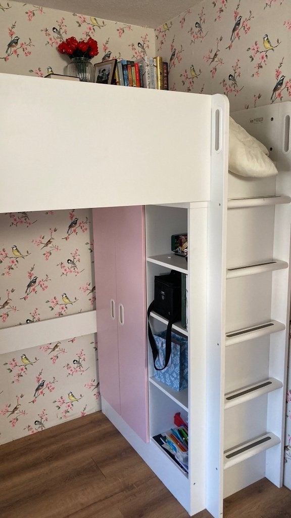 GRATIS hoogslaper, Ophalen, Gebruikt, Eenpersoons, 160 tot 180 cm