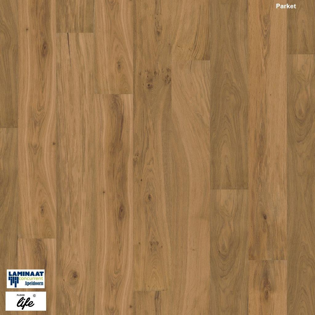 Lamel Parket Reseda Rustiek gerookt naturel - vooraf geoiled, Parket, Bruin, 75 m² of meer, Nieuw