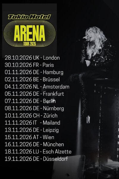 Vip kaart sound upgrade amsterdam tokio hotel, Tickets en Kaartjes, Eén persoon, November, Rock