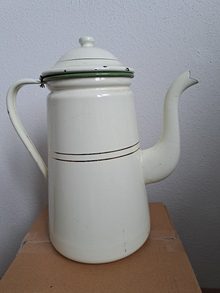 Fraaie Koffiekan met de gouden streep, Ophalen of Verzenden