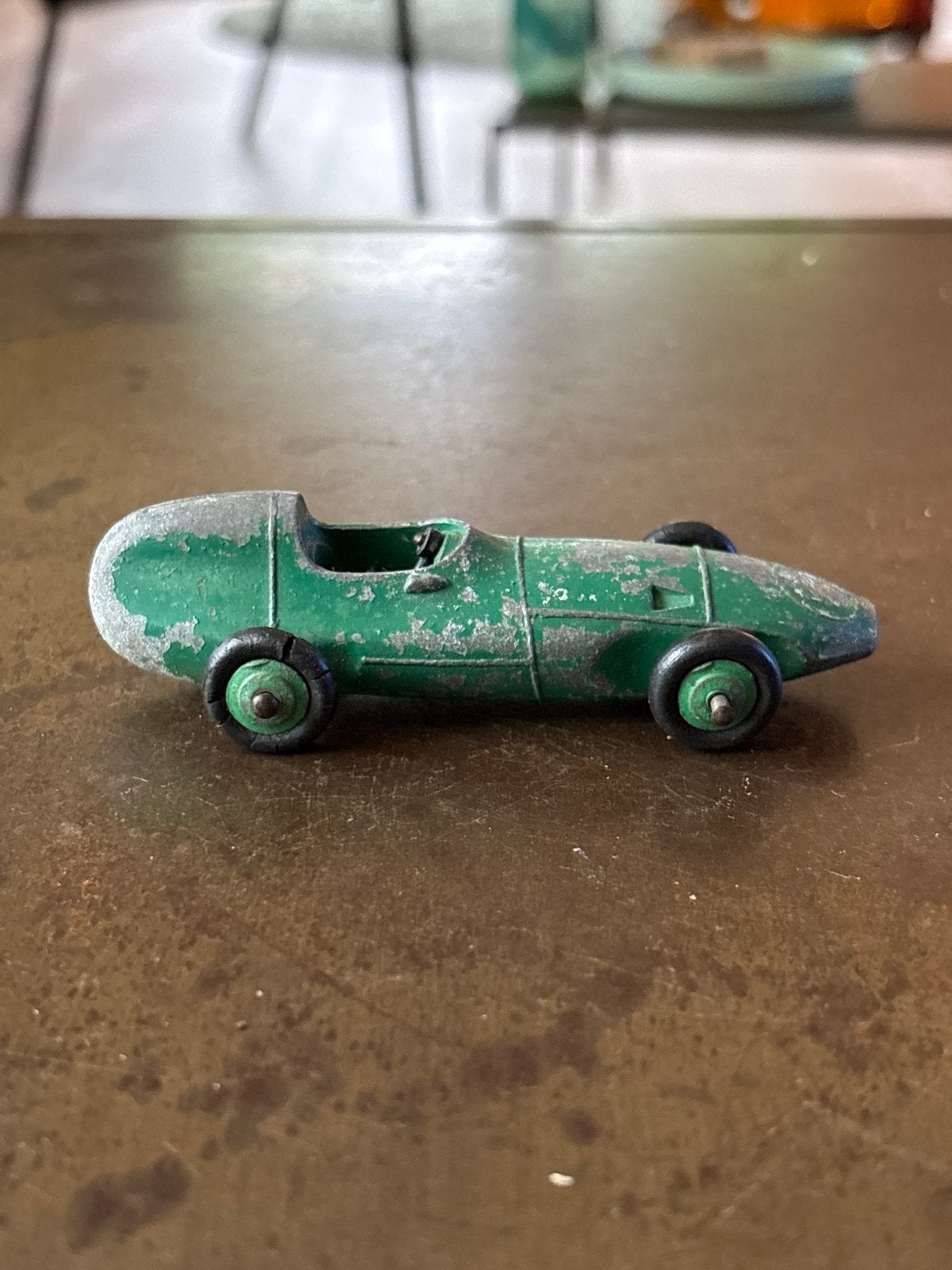 Vintage Dinky Toys Vanwall F1 Raceauto Groen, Ophalen of Verzenden, Gebruikt