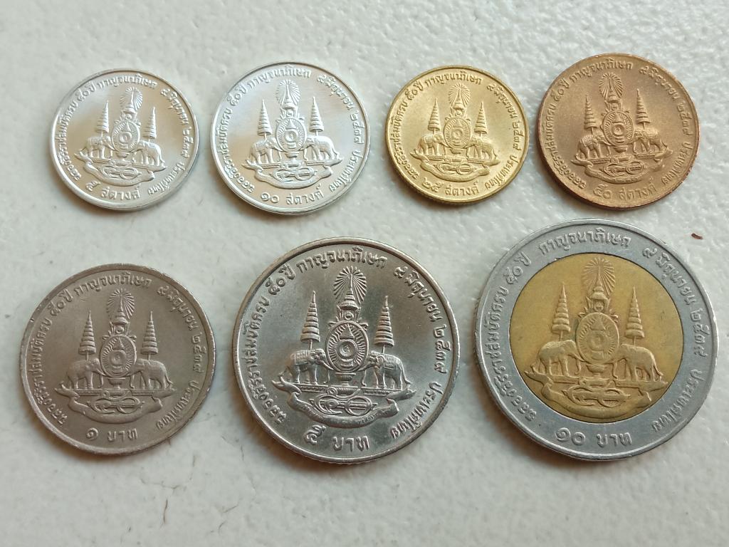 Thailand set munten 1996., Ophalen of Verzenden, Zuid-Azië, Setje