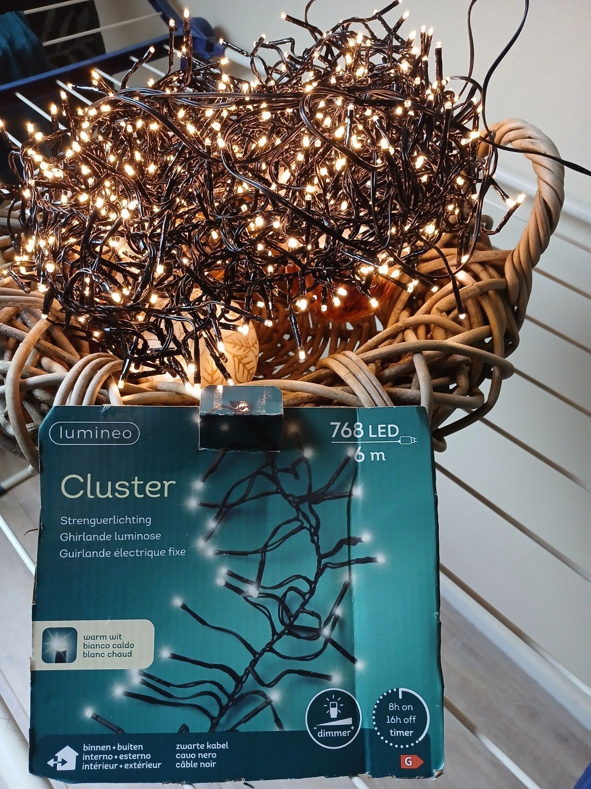 kerst cluster verlichting alles in één keer voor €35, Diversen, Ophalen, Zo goed als nieuw