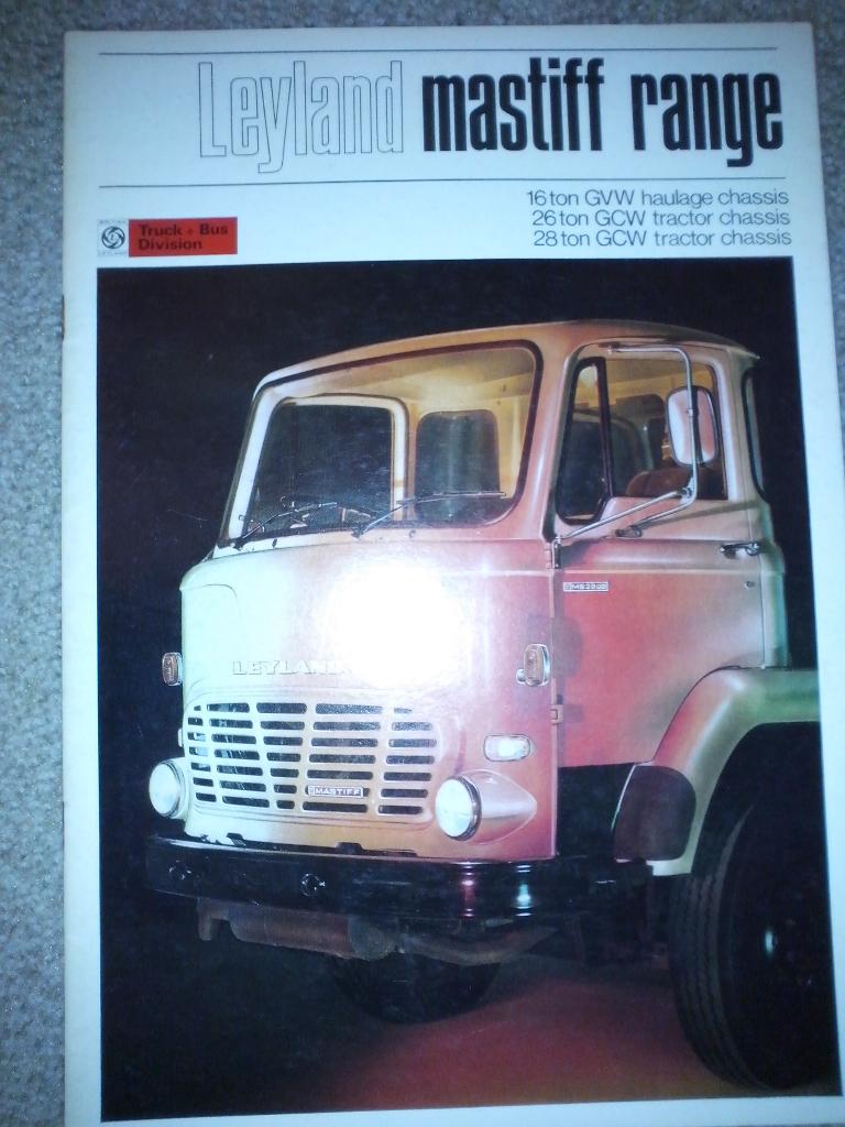 British Leyland BMC Mastiff brochure folder 1970 of 1971 GB, Ophalen of Verzenden, Zo goed als nieuw, Overige merken