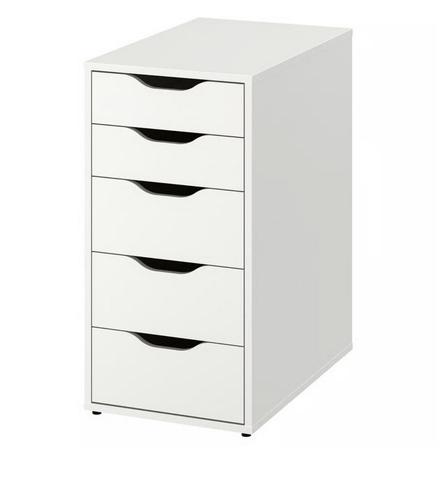 IKEA ALEX ladekast wit - zo goed als nieuw, Huis en Inrichting, Ophalen, Minder dan 50 cm, 5 laden of meer, Zo goed als nieuw