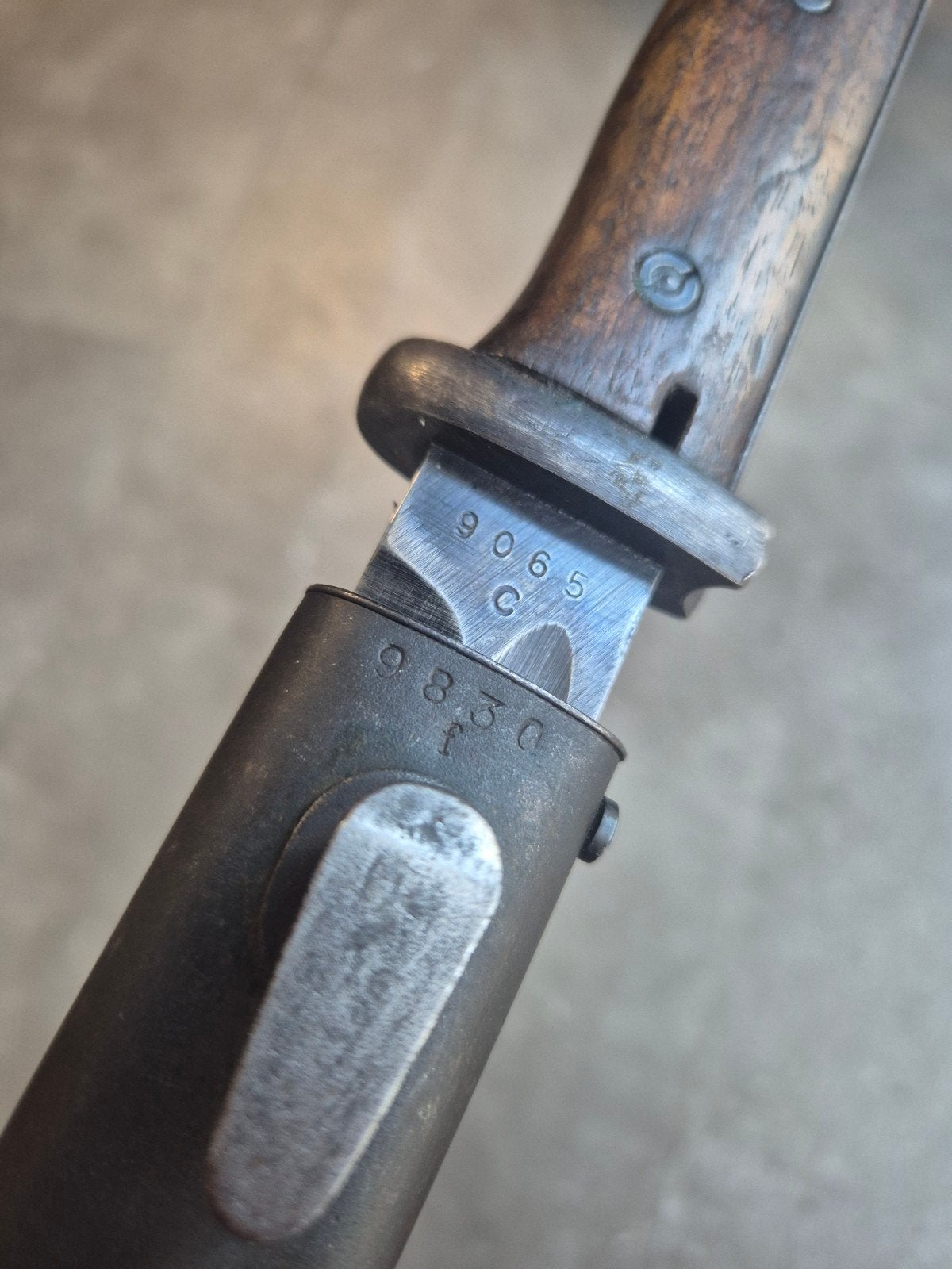 Prachtige k98 bajonet maker gelijk cof44., Ophalen of Verzenden, Landmacht, Duitsland, Mes of Dolk