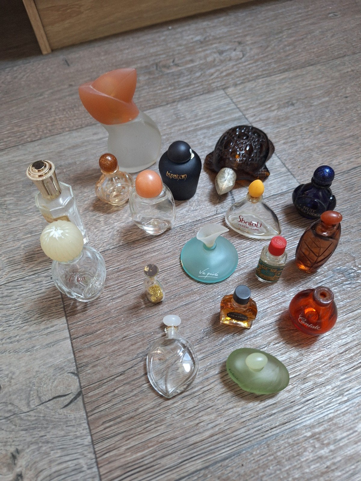 verzameling kleine parfumflesjes, Ophalen of Verzenden, Miniatuur