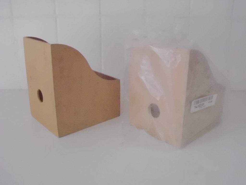 2 IKEA triplex houten pennenbak, bureauaccessoire, penhouder, Ophalen, Gebruikt