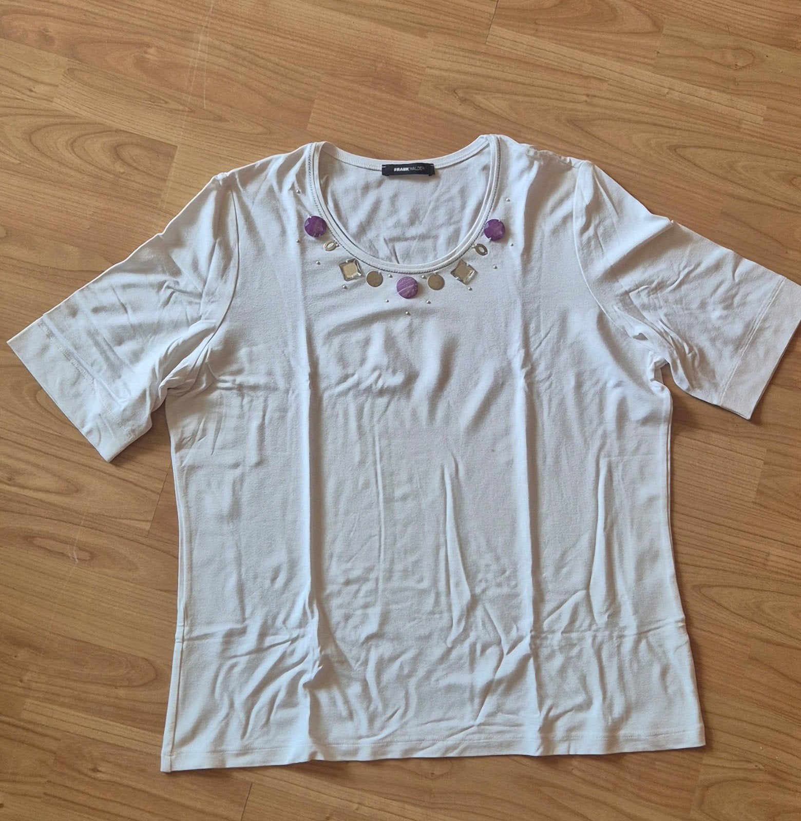 Nieuw Frank Walder T-shirt maat 44, Wit, Maat 42/44 (L), Nieuw, Ophalen of Verzenden