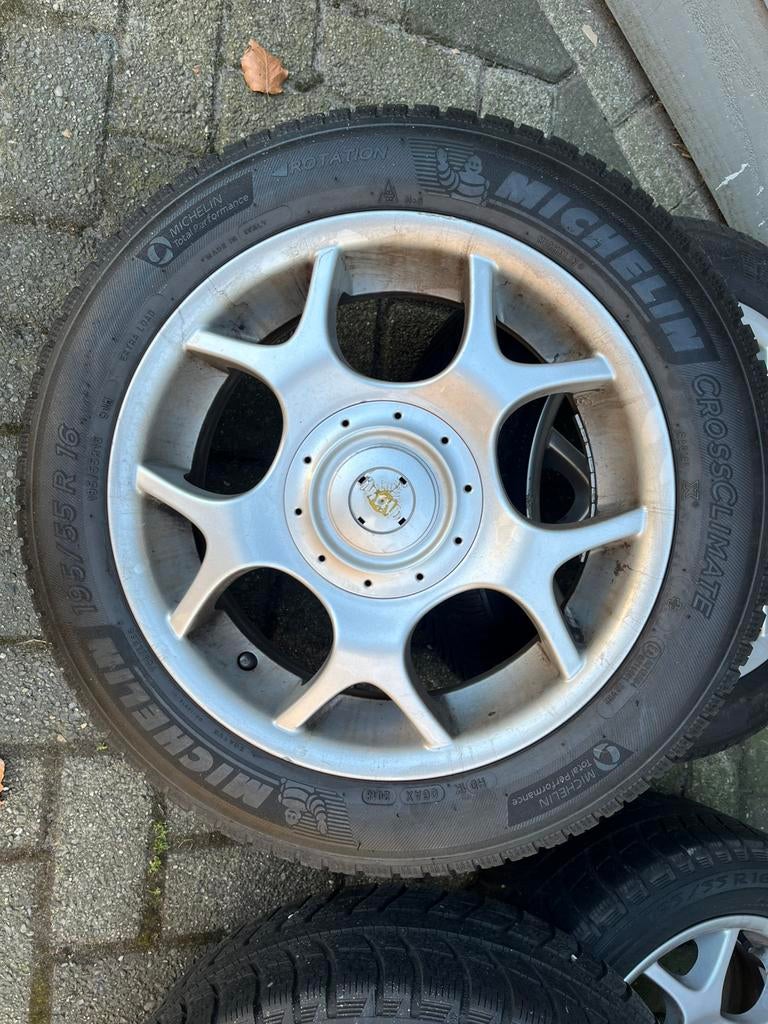 Set wielen Mini R50 16”, Auto-onderdelen, Banden en Velgen, Ophalen, Gebruikt, 16 inch, Banden en Velgen