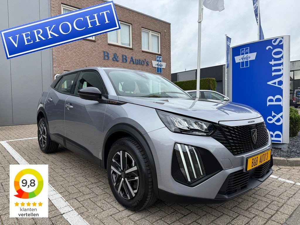 Peugeot 2008 1.2 Hybrid 145pk Style l CRUISE-CONTROL l ECC l, 1272 kg, Stof, Gebruikt, 1199 cc