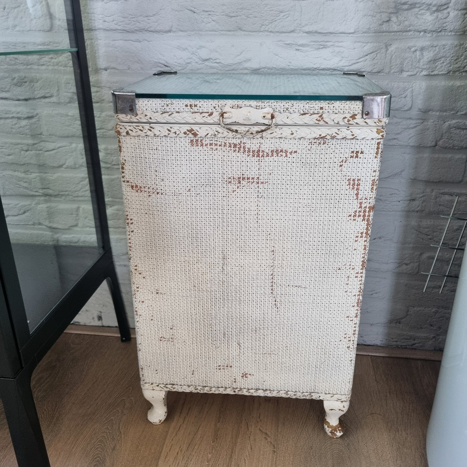 oude brocante vintage wasmand Loyd Loom, Ophalen, Gebruikt