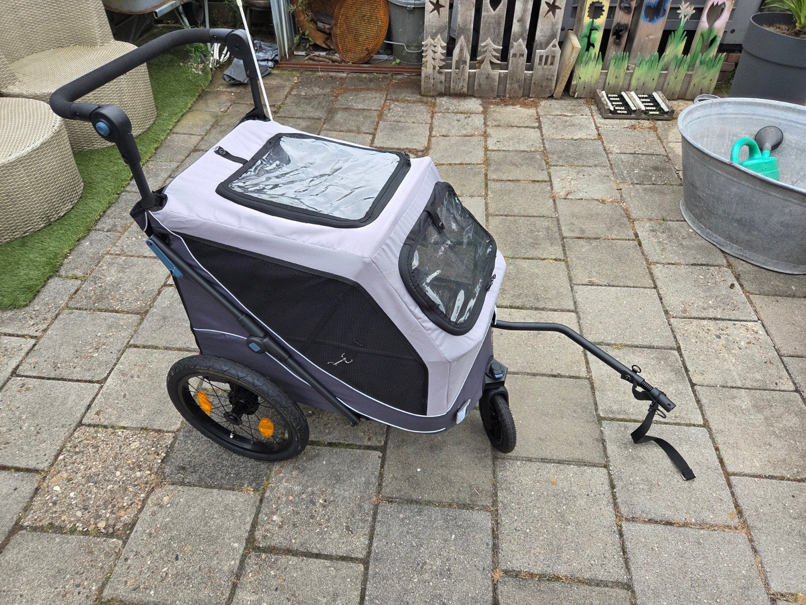 Hondenfietskar €150, Dieren en Toebehoren, Honden-accessoires, Trixie, Ophalen, Zo goed als nieuw, Hondenfietskar