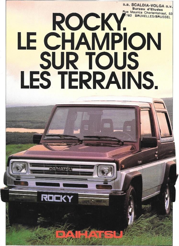 DAIHATSU ROCKY  1987, Ophalen of Verzenden, Zo goed als nieuw, Overige merken