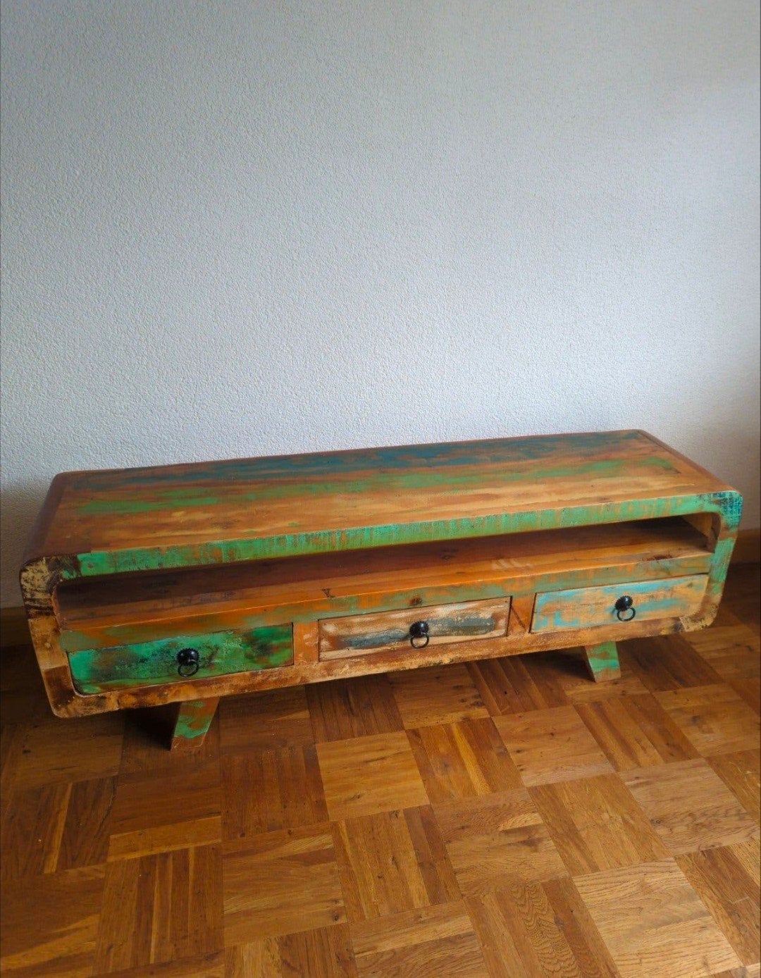 Gaaf TV-meubel, Ophalen, Gebruikt, 100 tot 150 cm, Industrieel, Vintage, Bohemian