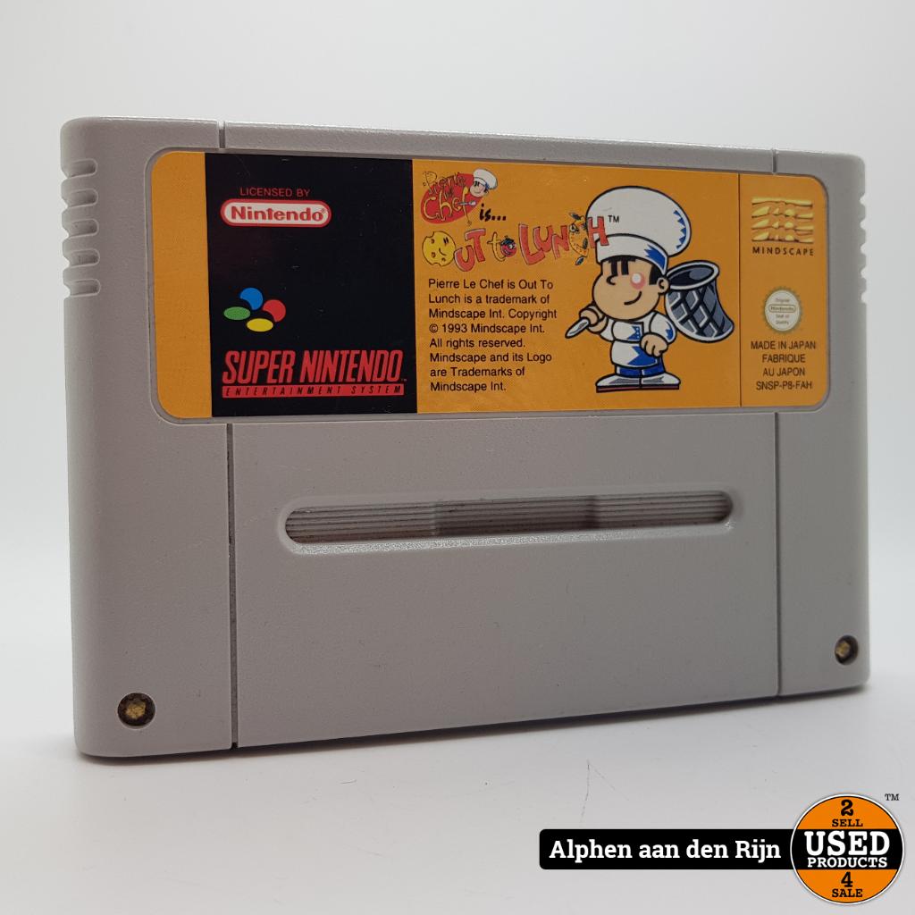 Pierre Le Chef is Out to Lunch snes || Nu voor maar €9.99!, Gebruikt, 1 speler, Racen en Vliegen, Ophalen of Verzenden