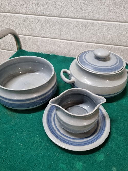 servies retro blauw grijs boch la louviere, Ophalen of Verzenden, 'T Olde Gre-j, Info@toldegrej.nl, Endepoelstraat 20f Didam