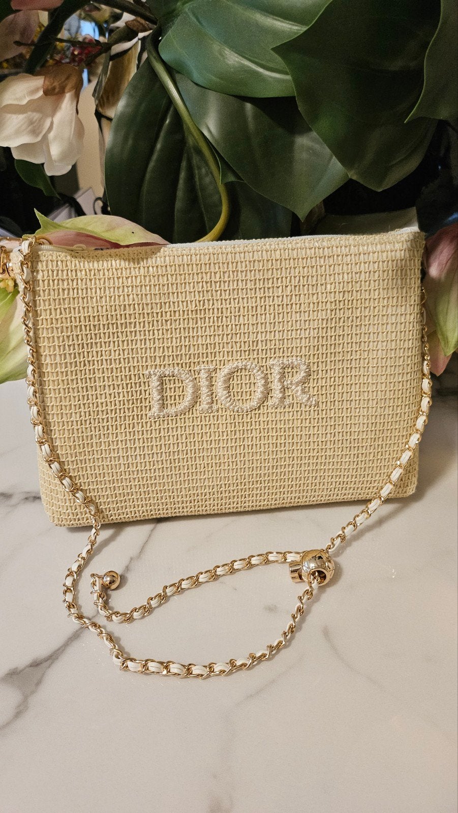 Dior limited edition groot pouch, Sieraden, Tassen en Uiterlijk, Tassen | Damestassen, Ophalen of Verzenden, Nieuw, Beige