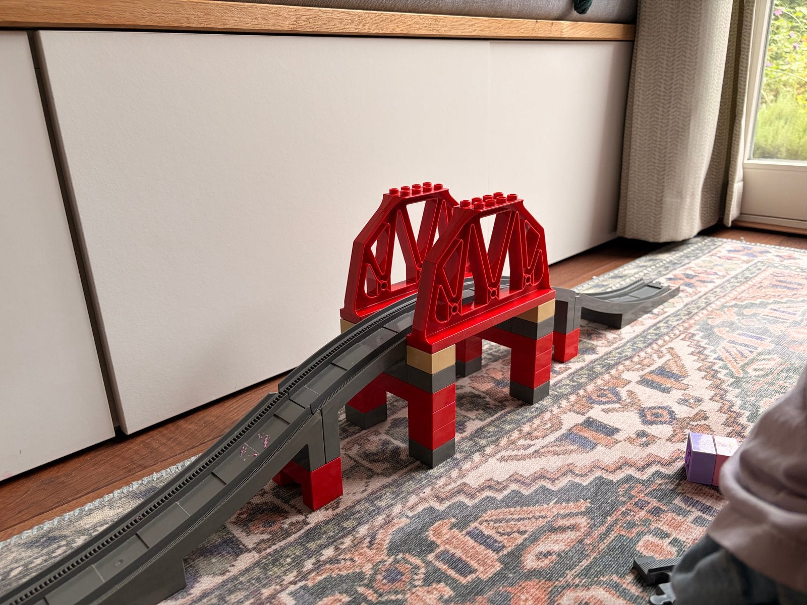 Grote Duplo collectie: brandweer, helikopter, treinbaan, Ophalen, Gebruikt, Meerdere sets, Duplo