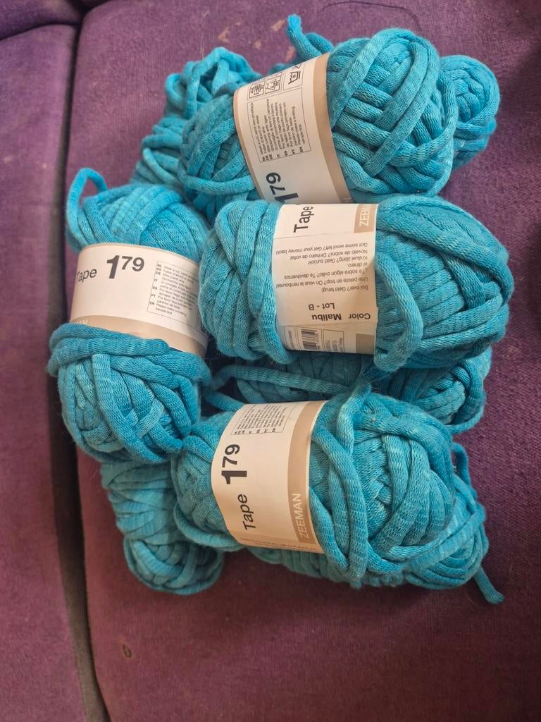 10 bolletjes Zeeman Tape garen Malibu, Ophalen of Verzenden