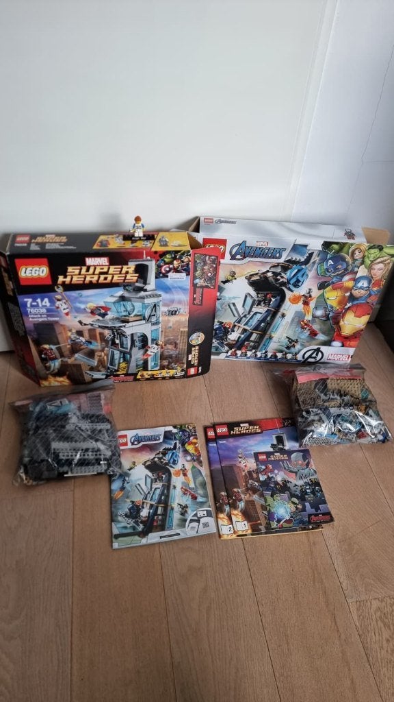 LEGO Marvel Avengers Towers (76038 & 76166), Marvel, Lego, Compleet, Ophalen of Verzenden