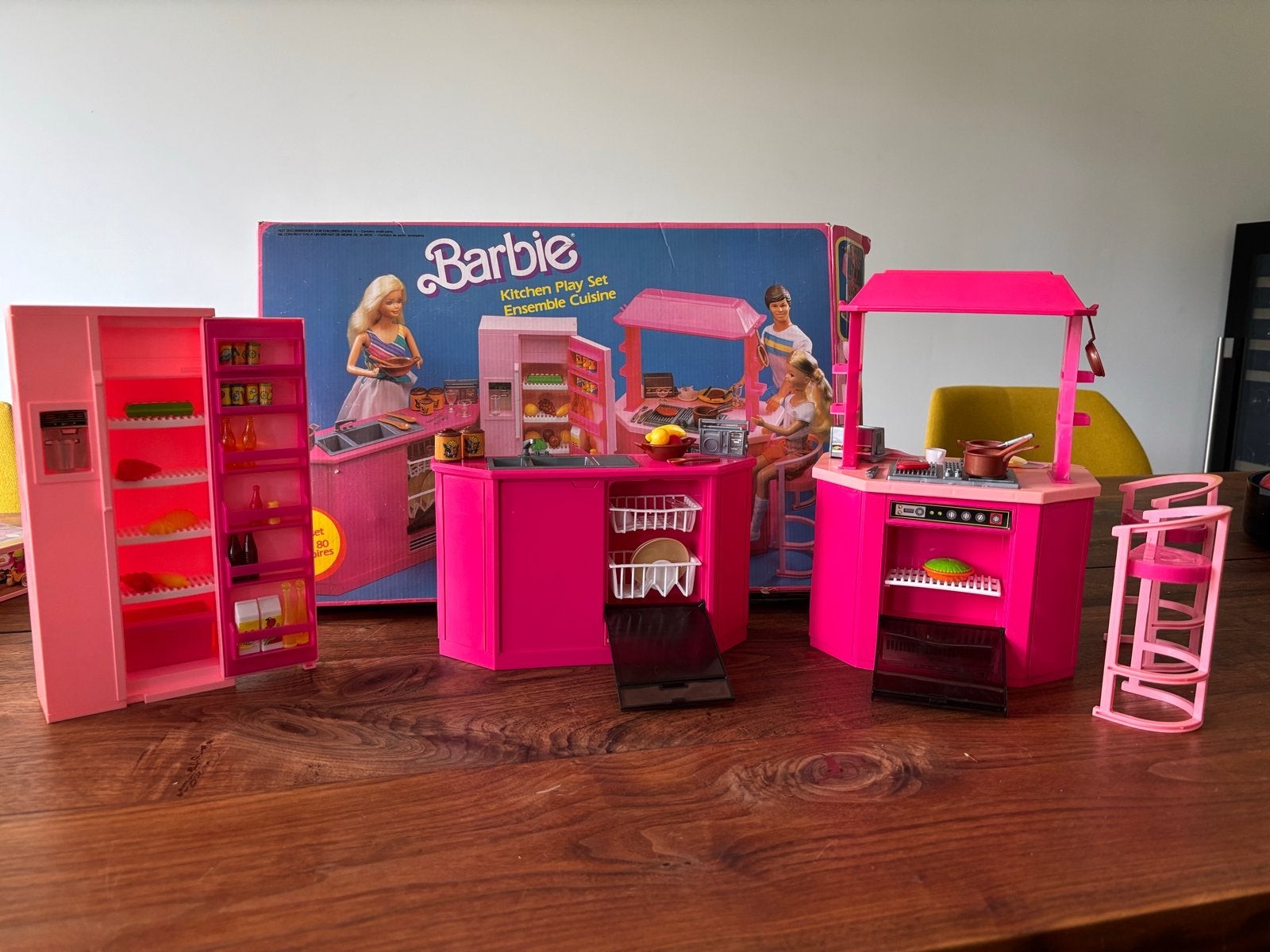 Vintage Mattel Barbie Keuken Speelset met Accessoires, Ophalen of Verzenden, Gebruikt, Meisje