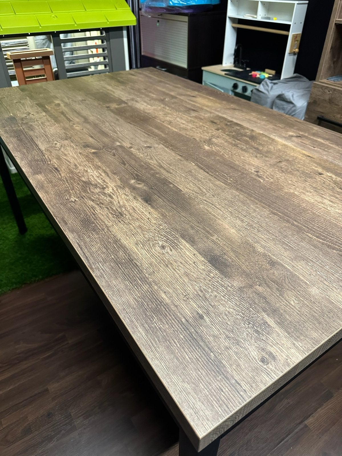 Lamux tafel/bureau, 160x90, Mokka, Huis en Inrichting, Ophalen, 50 tot 100 cm, Zo goed als nieuw, Vijf personen of meer
