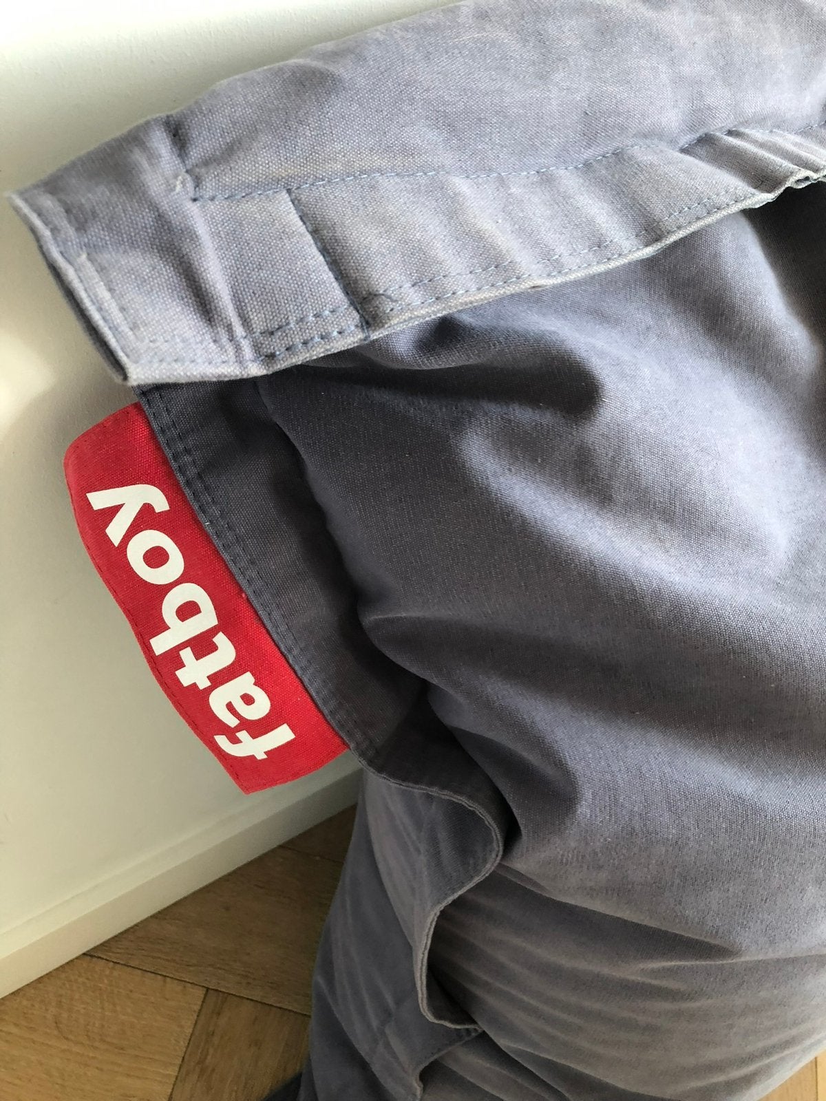 Fatboy zitzak original denim, Huis en Inrichting, Zitzakken, Ophalen, Zo goed als nieuw, Blauw