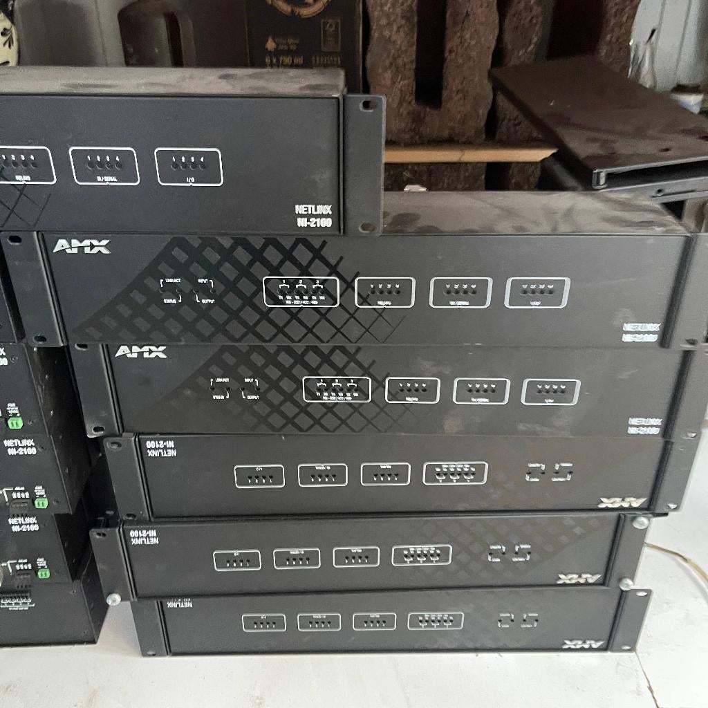 PARTIJ 11x AMX Netlinx NI-2100 Integrated Audio Controller, Gebruikt, Ophalen of Verzenden, AMX, AMX