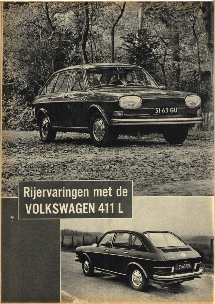 Autokampioen test VW 411 L November 1968, Ophalen of Verzenden, Gelezen, Volkswagen