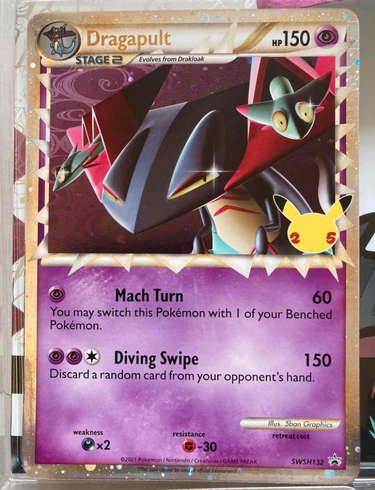 Dragapult SWSH132 Oversized Jumbo kaart BOOSTERFRIS, Hobby en Vrije tijd, Verzamelkaartspellen | Pokémon, Ophalen of Verzenden