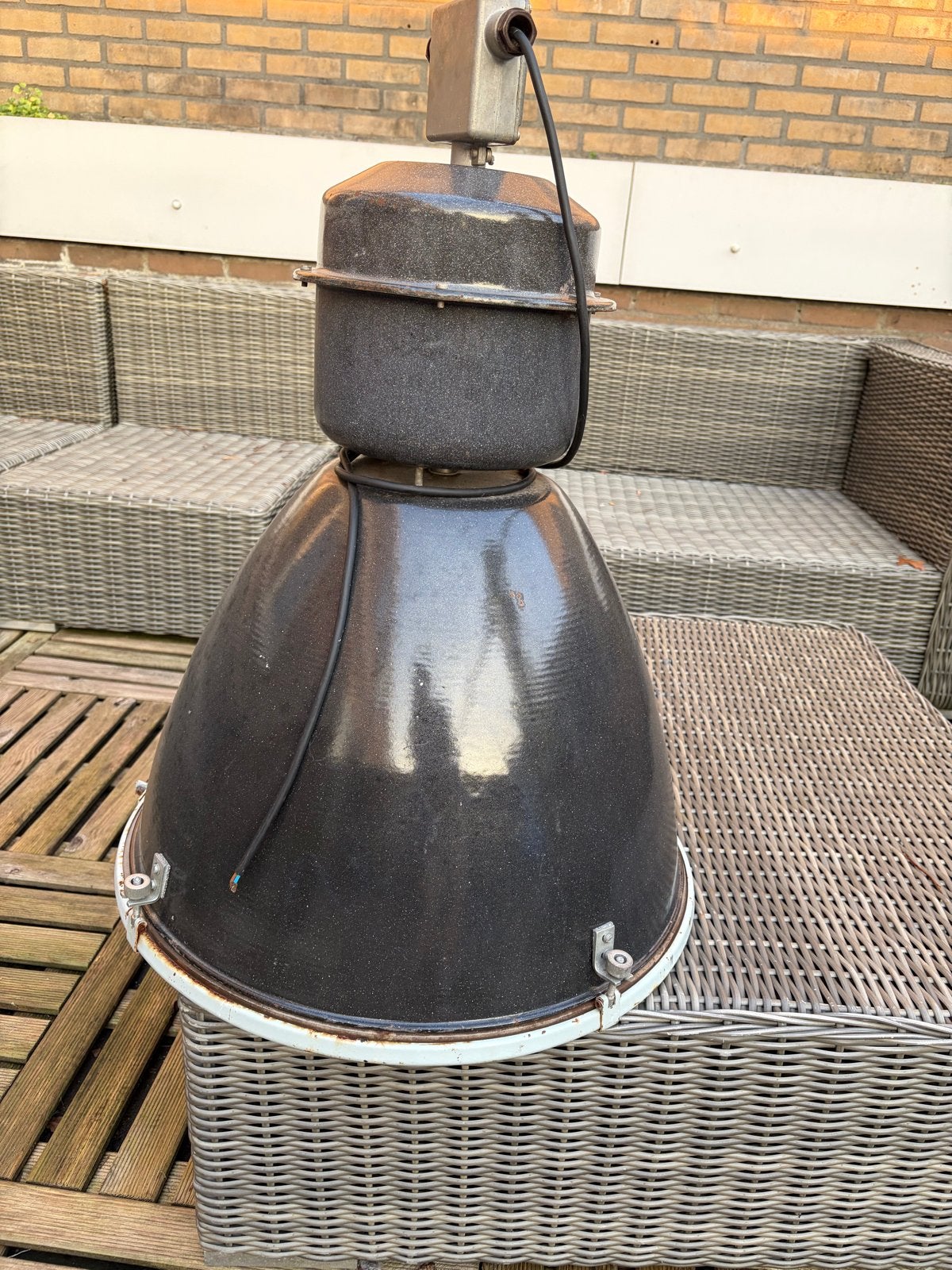 Industriële hanglamp - Vintage fabriekslamp, Ophalen